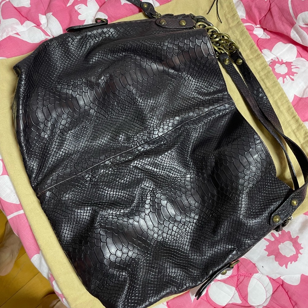 Black real leather Stuwart weitzman bag in good condition. Bought for $500